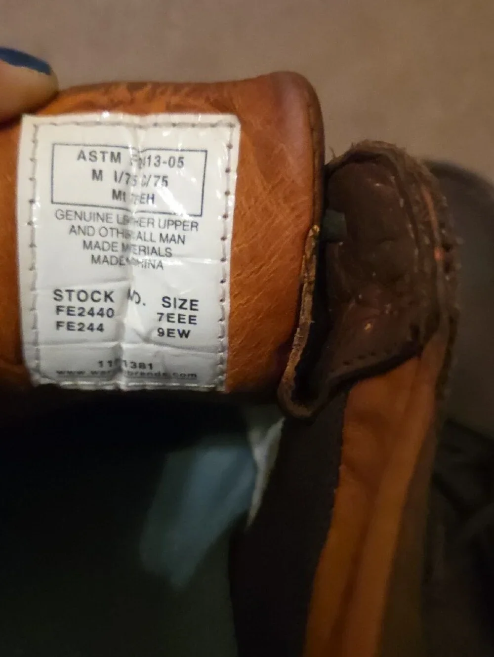 Florsheim Work Unisex  Brown Leather Casual Lace-Up Shoes